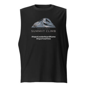 SUMMIIT Climb 2026 - Muscle Shirt Mauna Kea GRY-PNK (Customizable)