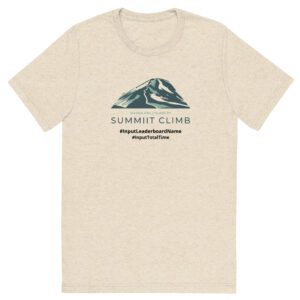 SUMMIIT Climb 2026 - Short Sleeve T-shirt Mauna Kea LGHT-DRK-GRN (Customizable)