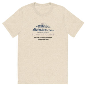 SUMMIIT Climb 2026 - Short Sleeve T-shirt Mauna Loa GRY-PNK (Customizable)
