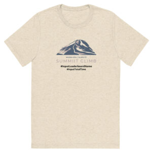 SUMMIIT Climb 2026 - Short Sleeve T-shirt  Mauna Kea GRY-PNK (Customizable)