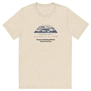 SUMMIIT Climb 2026 - Short Sleeve T-shirt  Kilimanjaro GRY-PNK (Customizable)