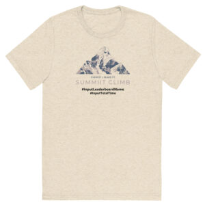 SUMMIIT Climb 2026 - Short Sleeve T-shirt  Everest GRY-PNK (Customizable)