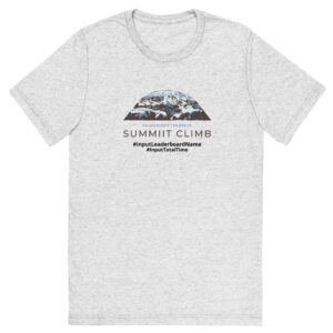 SUMMIIT Climb 2026 - Short Sleeve T-shirt  Kilimanjaro BLU-BRWN (Customizable)