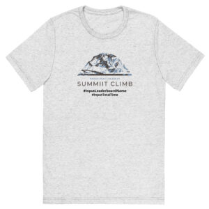 SUMMIIT Climb 2026 - Short Sleeve T-shirt  Broad Peak BLU-BRWN (Customizable)
