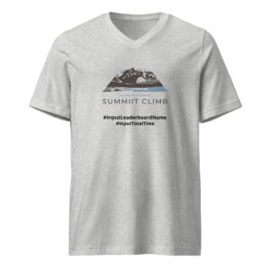 SUMMIIT Climb 2026 - Unisex Short Sleeve V-Neck T-Shirt La Muerte BLU-BRWN (Customizable)