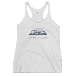 SUMMIIT Climb 2026 - Womens Racerback  Kilimanjaro GRY-PNK