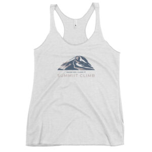SUMMIIT Climb 2026 - Womens Racerback  Mauna Kea GRY-PNK