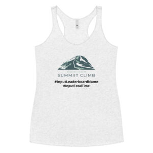 SUMMIIT Climb 2026 - Womens Racerback Mauna Kea LGHT-DRK-GRN (Customizable)