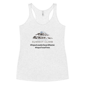 SUMMIIT Climb 2026 - Womens Racerback Mauna Loa BLU-BRWN (Customizable)