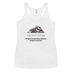 SUMMIIT Climb 2026 - Womens Racerback Mauna Kea BLU-BRWN (Customizable)
