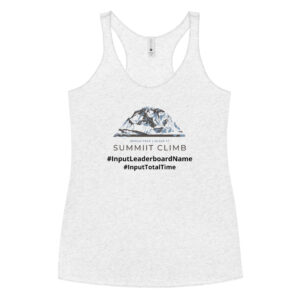 SUMMIIT Climb 2026 - Womens Racerback Broad Peak BLU-BRWN (Customizable)