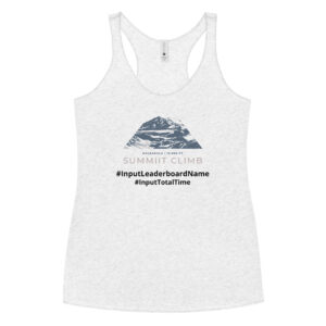 SUMMIIT Climb 2026 - Womens Racerback Haleakala GRY-PNK (Customizable)