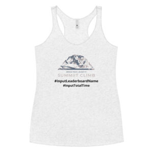 SUMMIIT Climb 2026 - Womens Racerback Broad Peak GRY-PNK (Customizable)