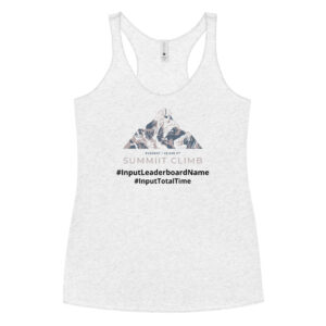 SUMMIIT Climb 2026 - Womens Racerback Everest GRY-PNK (Customizable)