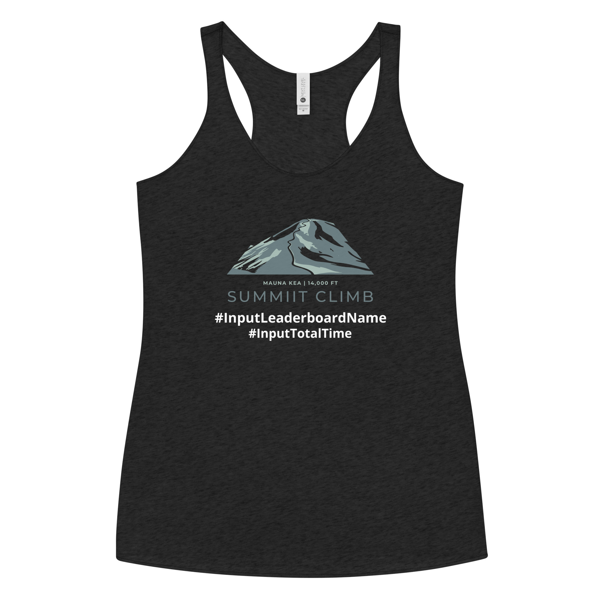 SUMMIIT Climb 2026 - Womens Racerback Mauna Kea LGHT-DRK-GRN (Customizable)