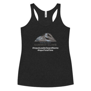 SUMMIIT Climb 2026 - Womens Racerback Mauna Kea BLU-BRWN (Customizable)