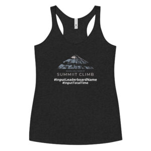 SUMMIIT Climb 2026 - Womens Racerback Mauna Loa GRY-PNK (Customizable)