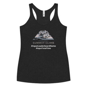 SUMMIIT Climb 2026 - Womens Racerback St.Elias GRY-PNK (Customizable)