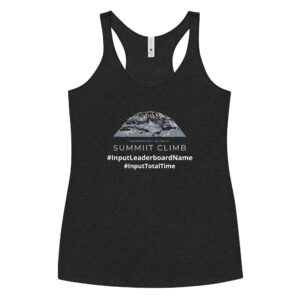 SUMMIIT Climb 2026 - Womens Racerback Kilimanjaro GRY-PNK (Customizable)