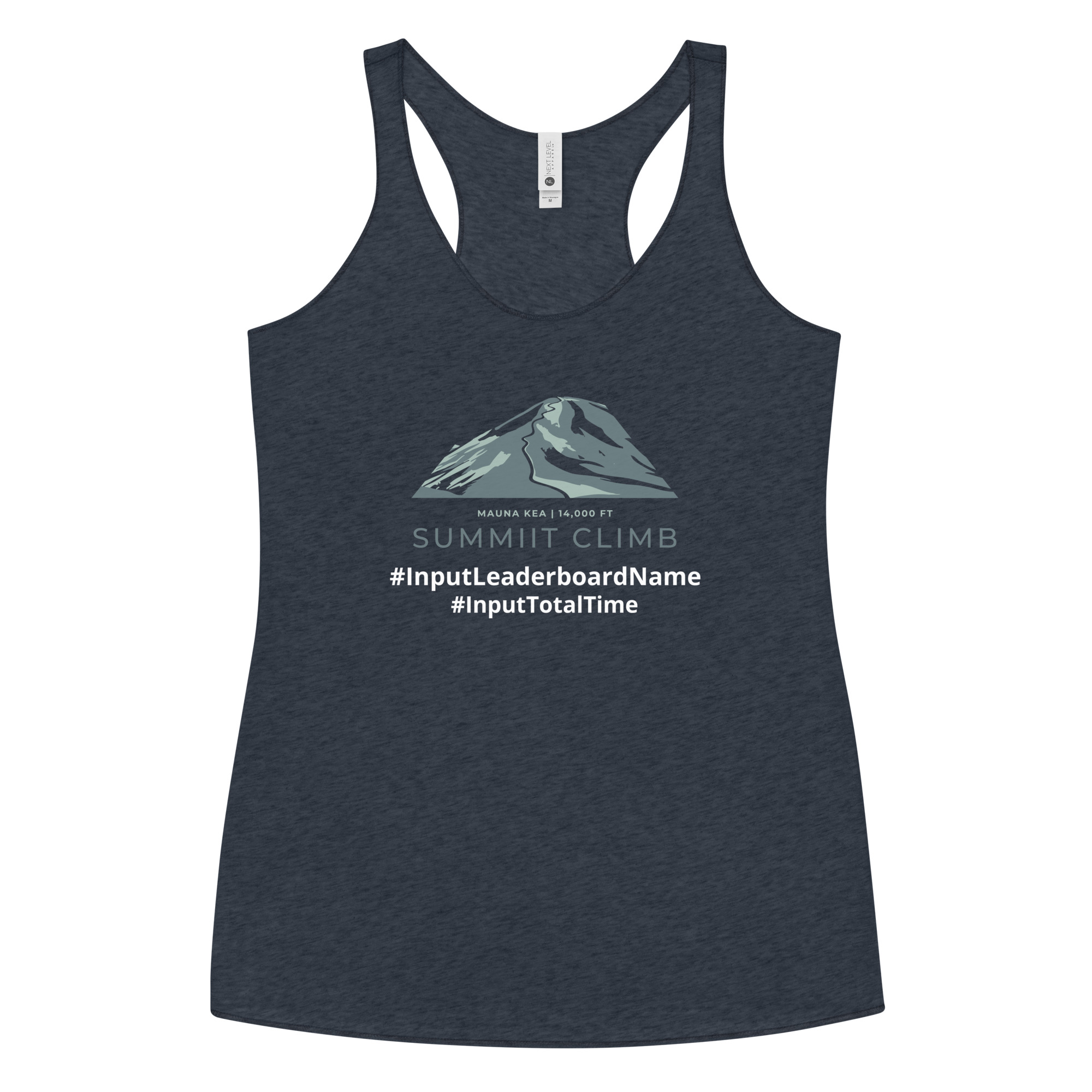 SUMMIIT Climb 2026 - Womens Racerback Mauna Kea LGHT-DRK-GRN (Customizable) - Image 2